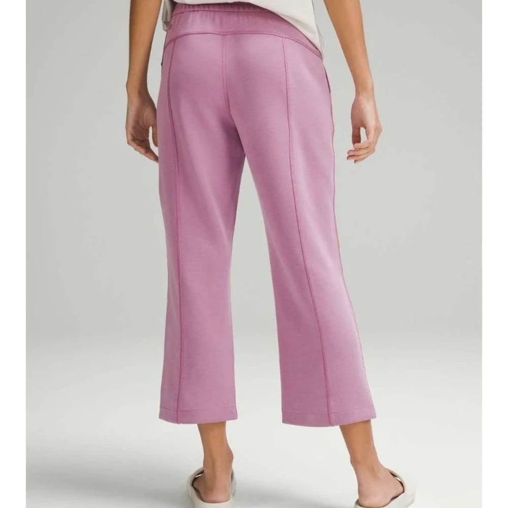 Lululemon Softstreme Cropped Pant 12 Velvet Dust High-Rise Straight Yoga LW6BZXS